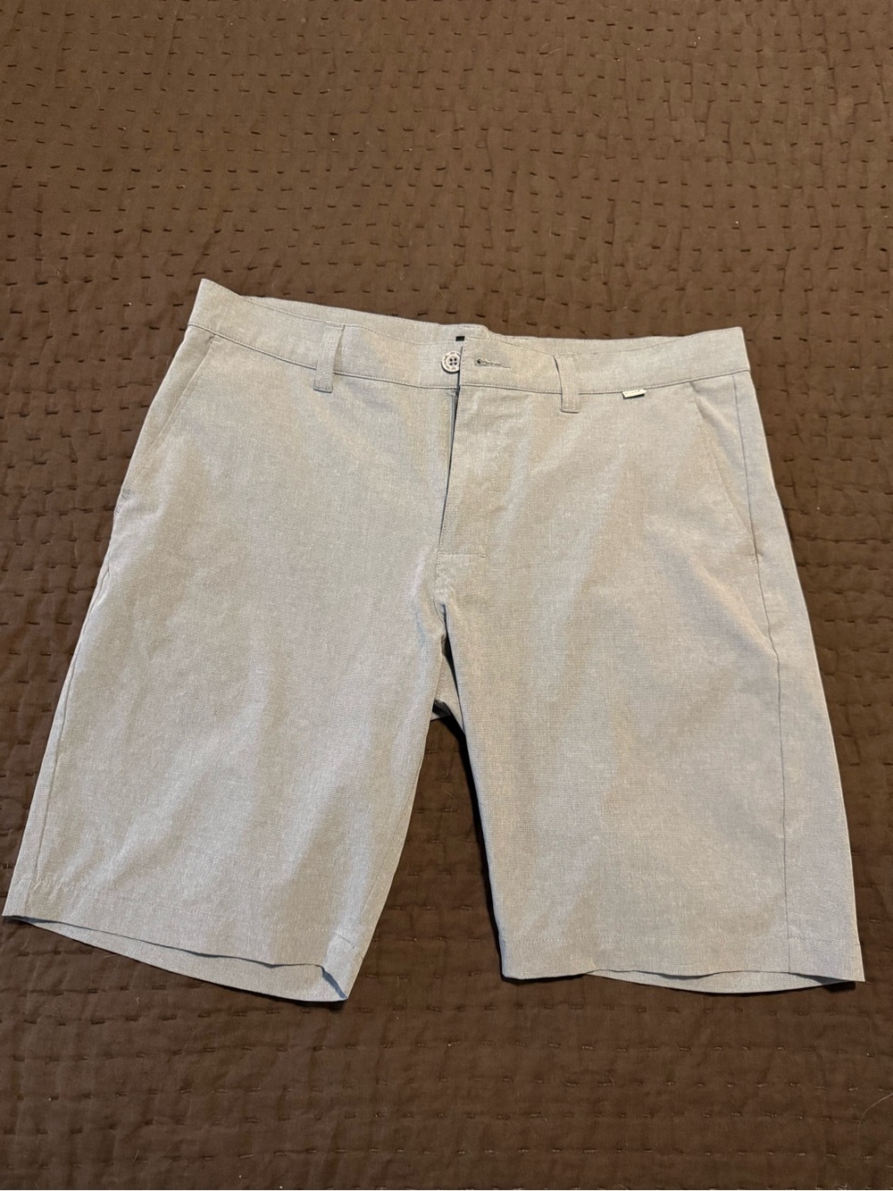 TravisMathew Light Gray Golf Shorts